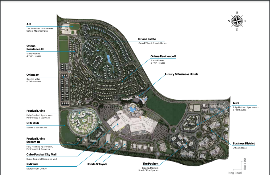ماستر بلان كمبوند كايرو فيستيفال سيتى التجمع الخامس 